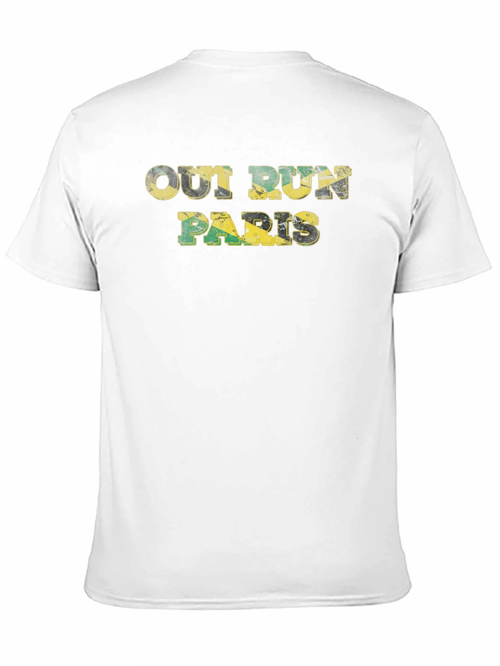 Out Run Paris Black T-Shirt - Jamaica Flag