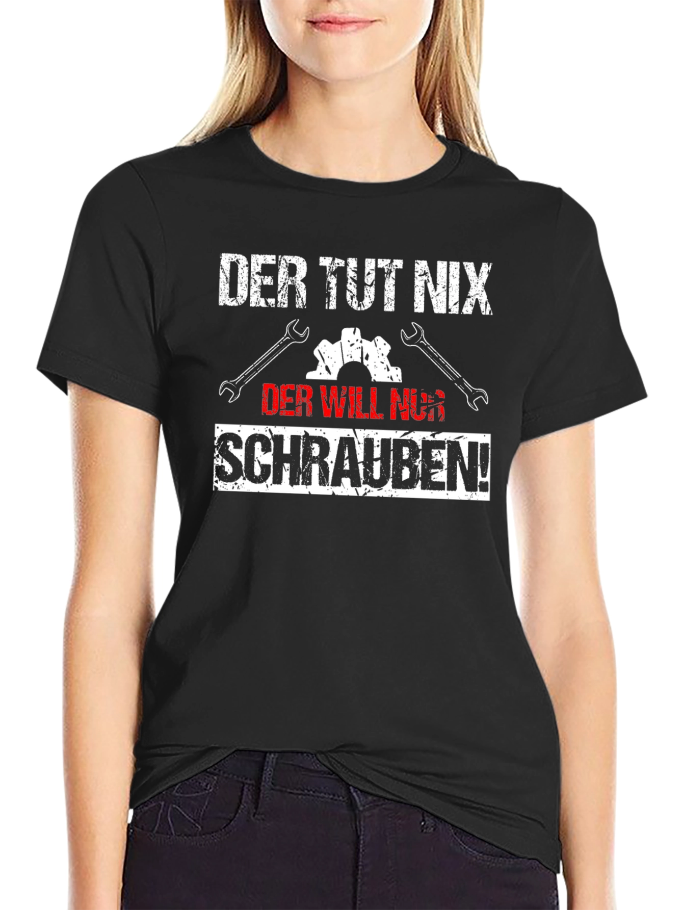 Funny Mechanic T-Shirt - Der Tut Nix Der Will Nur Schrauben!