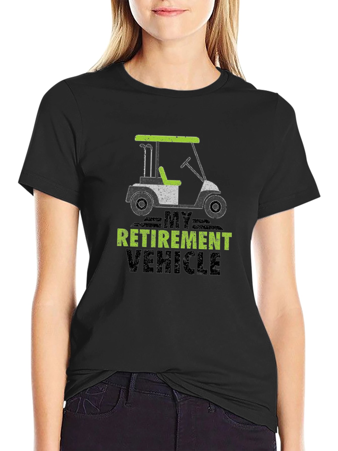 Retirement Vehicle Graphic Tee - Golf Cart T-Shirt