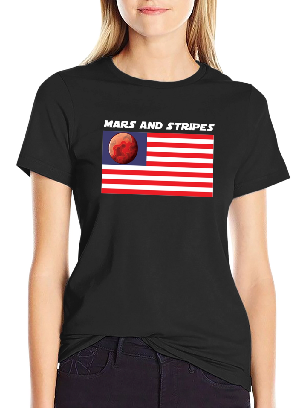Mars and Stripes Graphic T-Shirt