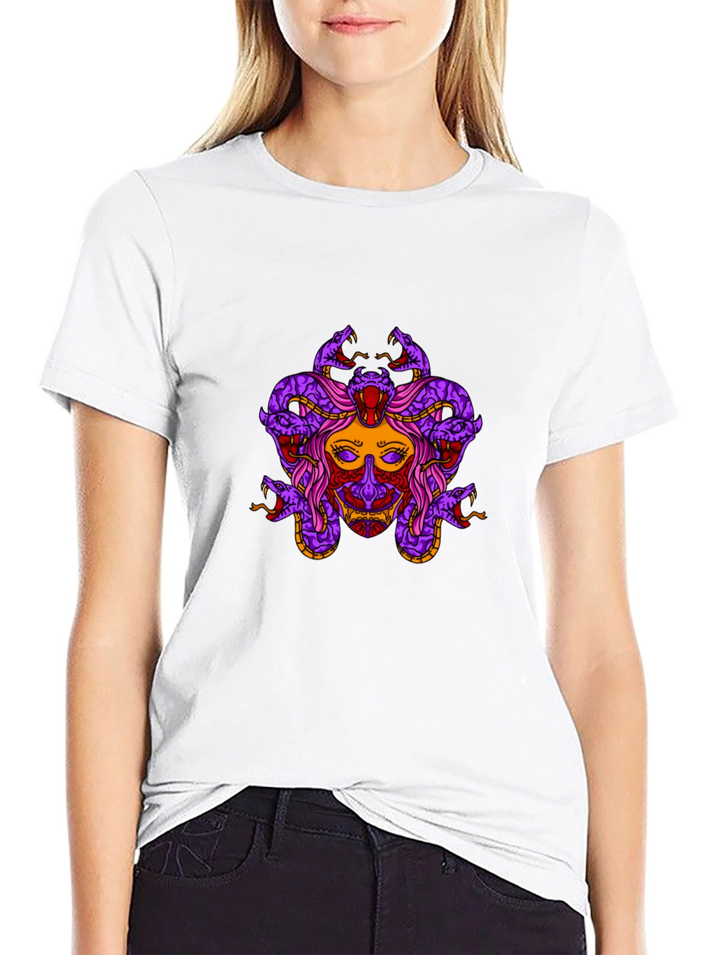 Medusa Graphic T-Shirt - Black