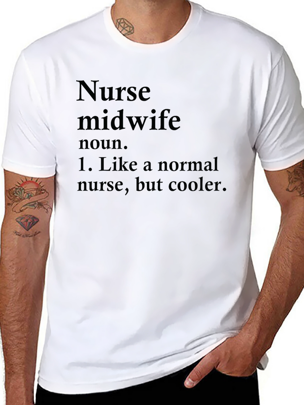 Nurse Midwife Definition Black T-Shirt