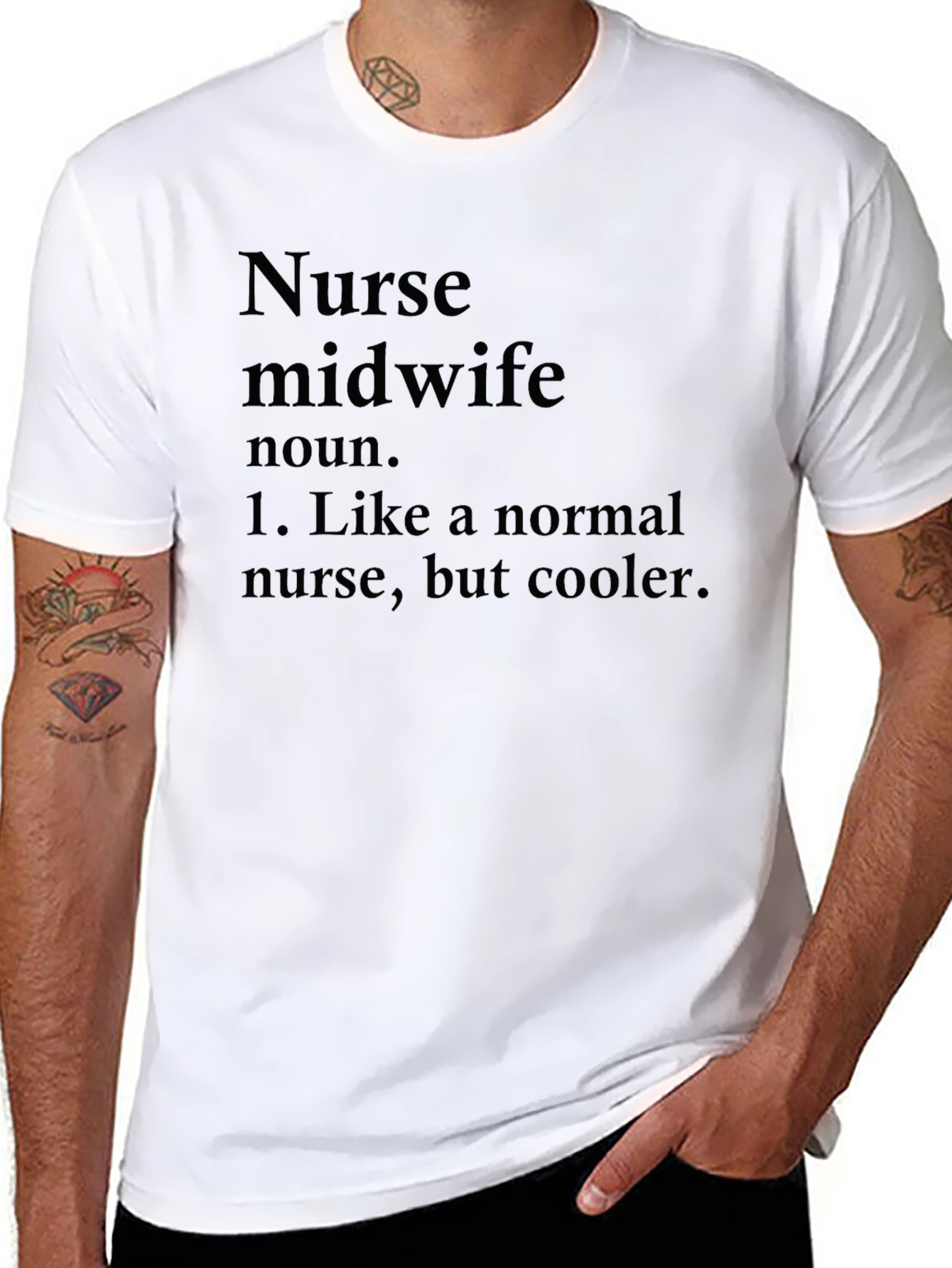 Nurse Midwife Definition Black T-Shirt