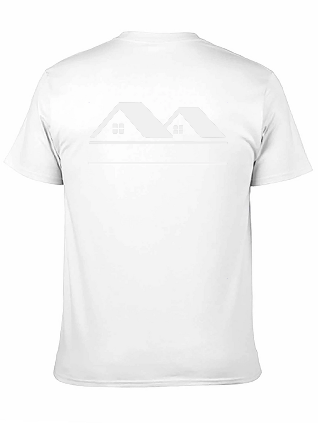 Black T-Shirt with House Graphic