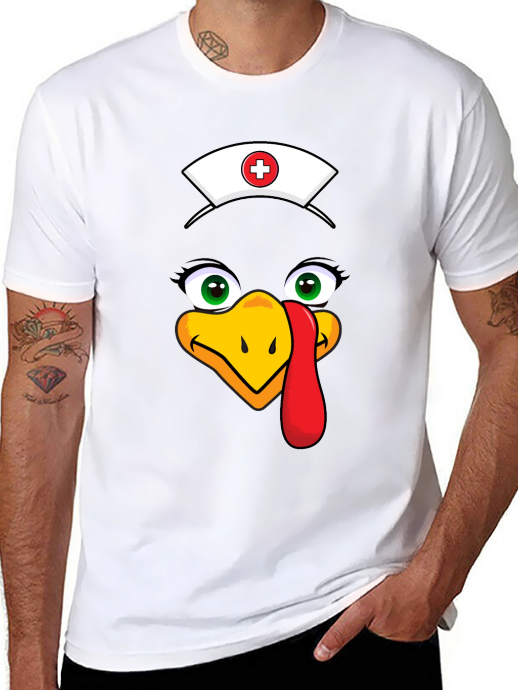 Nurse Turkey Graphic Tee - Thanksgiving Apparel