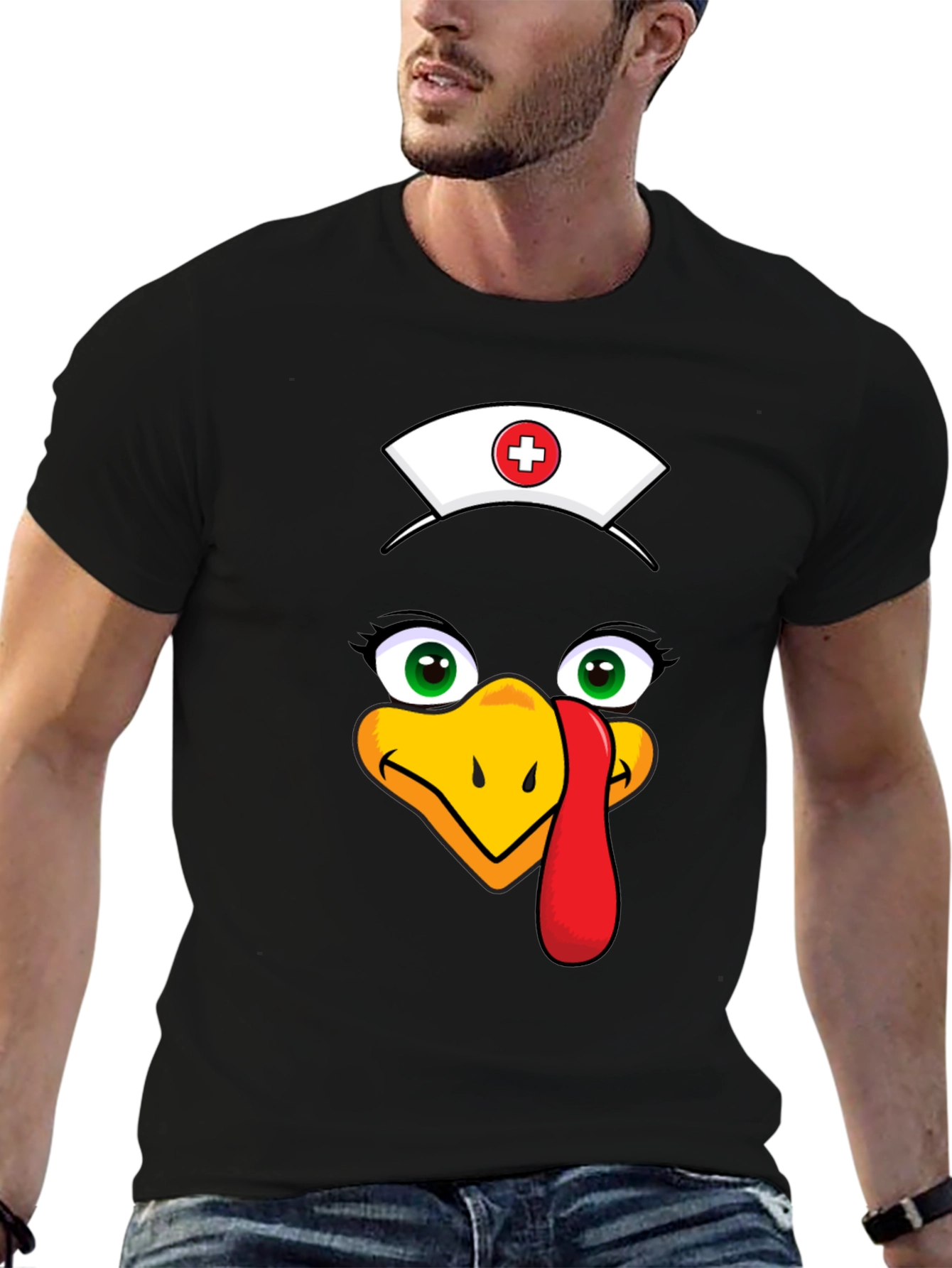 Nurse Turkey Graphic Tee - Thanksgiving Apparel