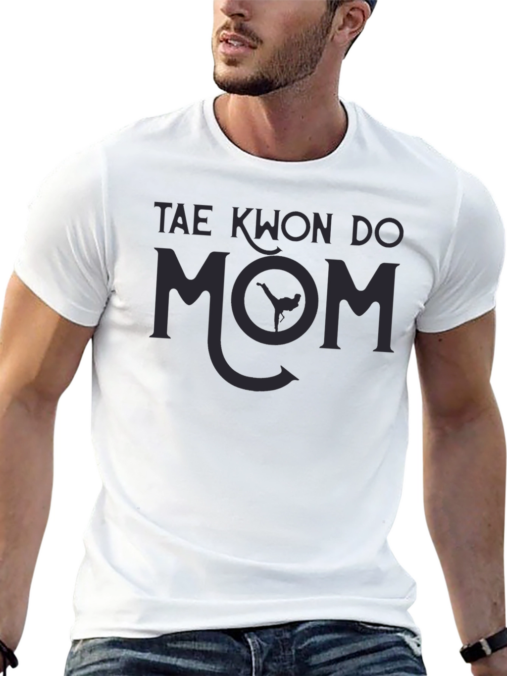 Tae Kwon Do Mom Black T-Shirt