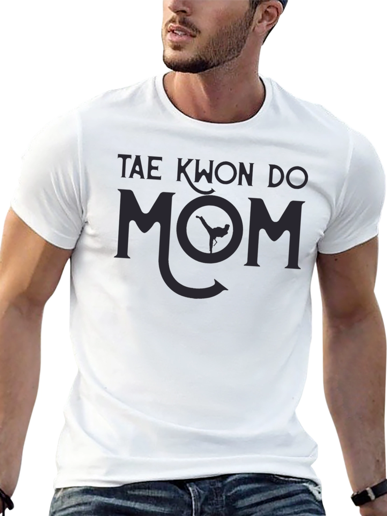 Tae Kwon Do Mom Black T-Shirt