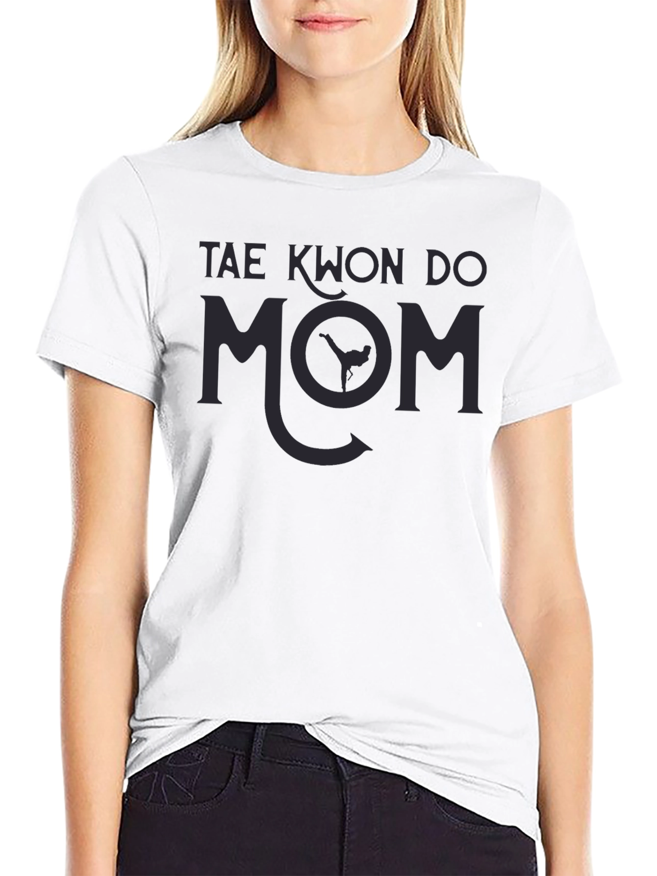 Tae Kwon Do Mom Black T-Shirt