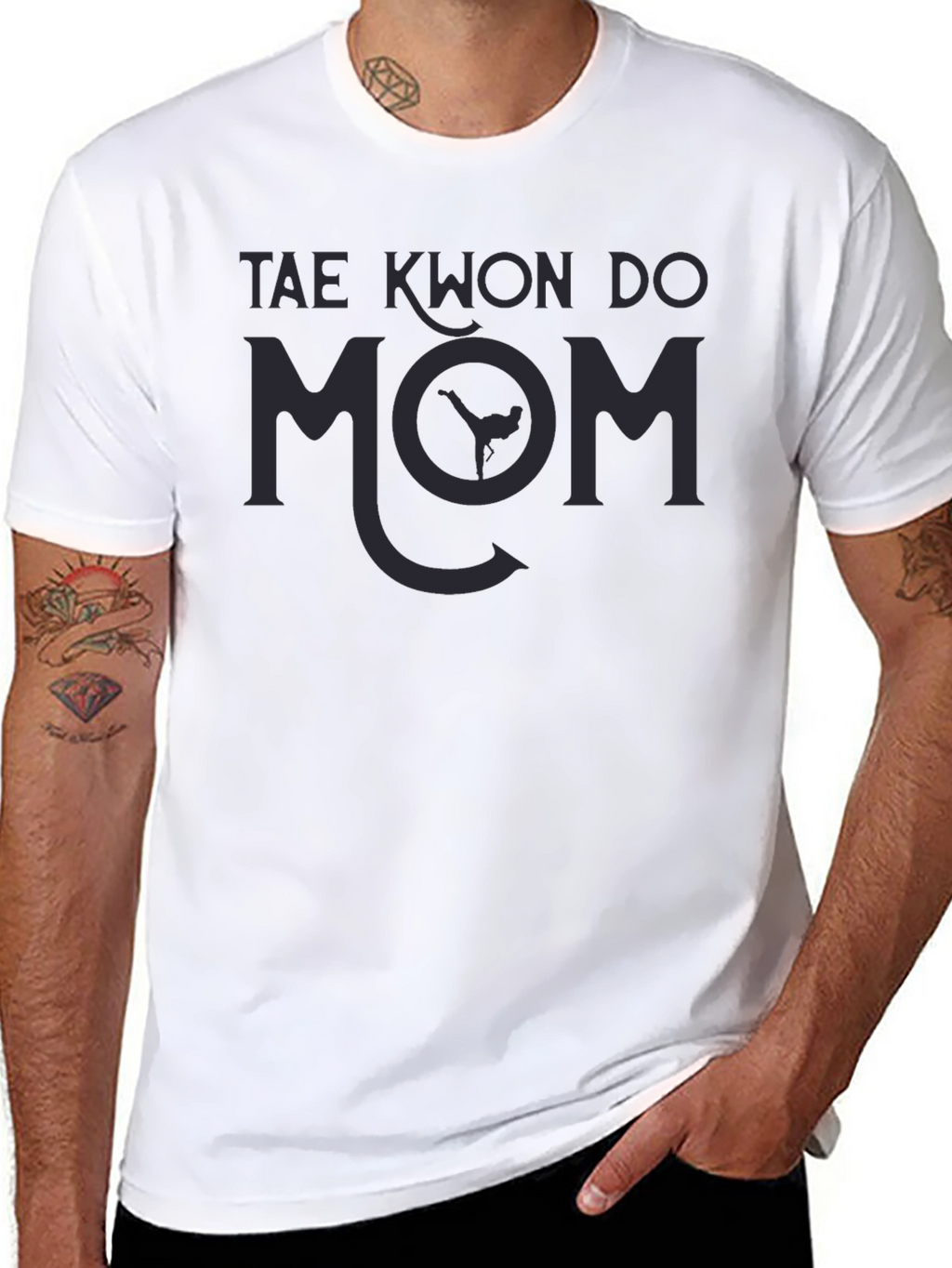 Tae Kwon Do Mom Black T-Shirt