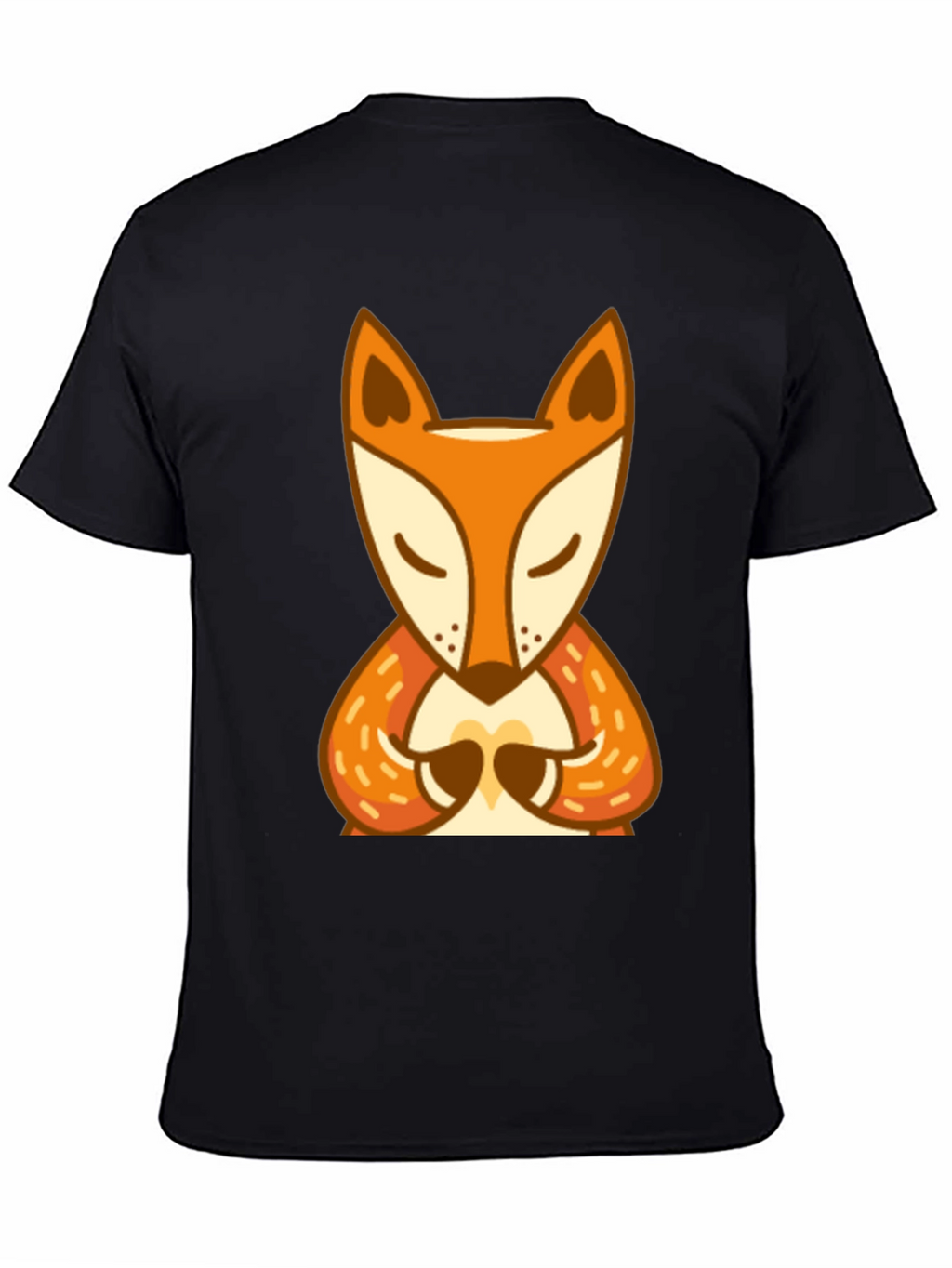 Zen Fox Graphic Tee - Meditating Animal Design
