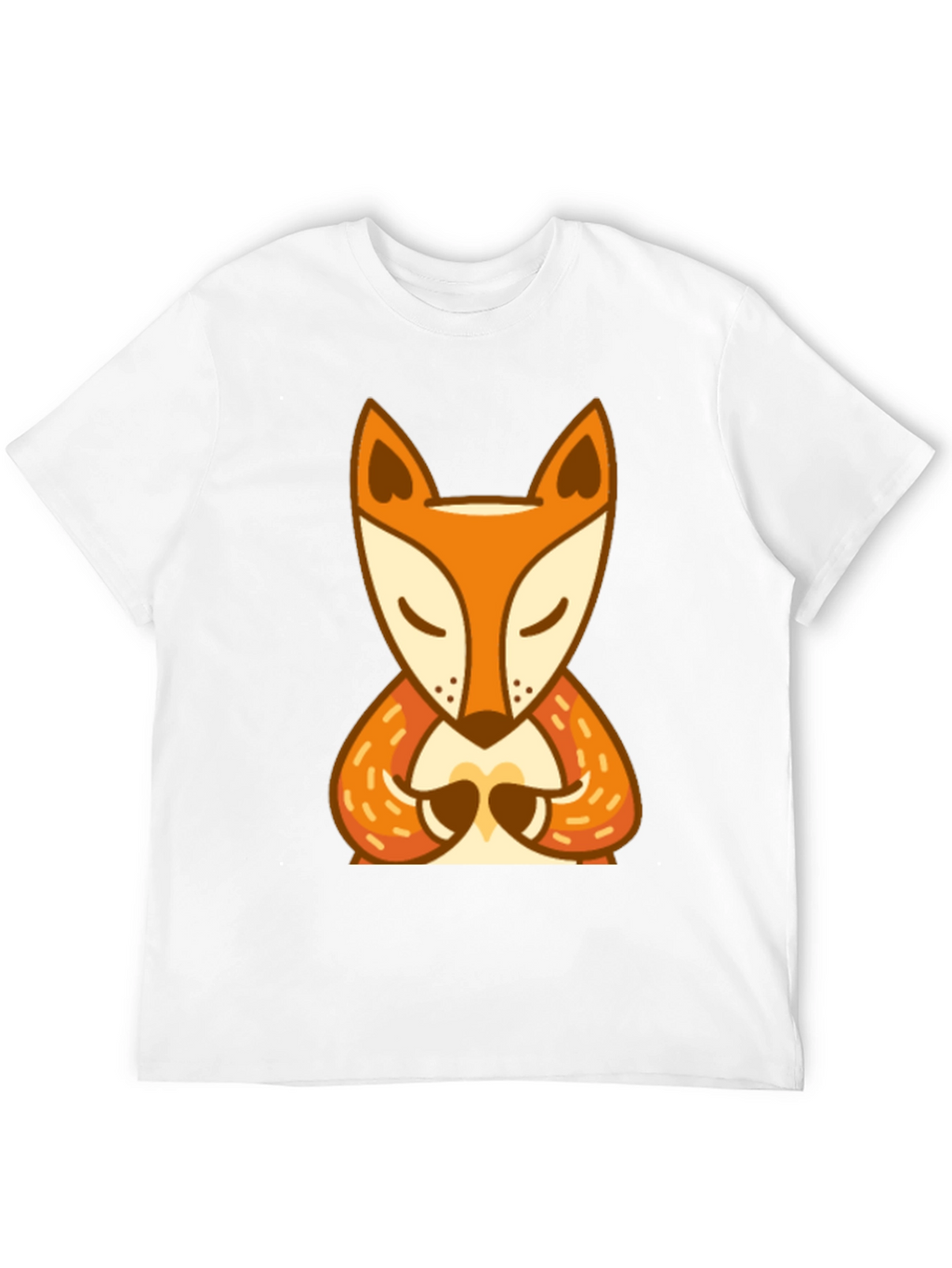 Zen Fox Graphic Tee - Meditating Animal Design