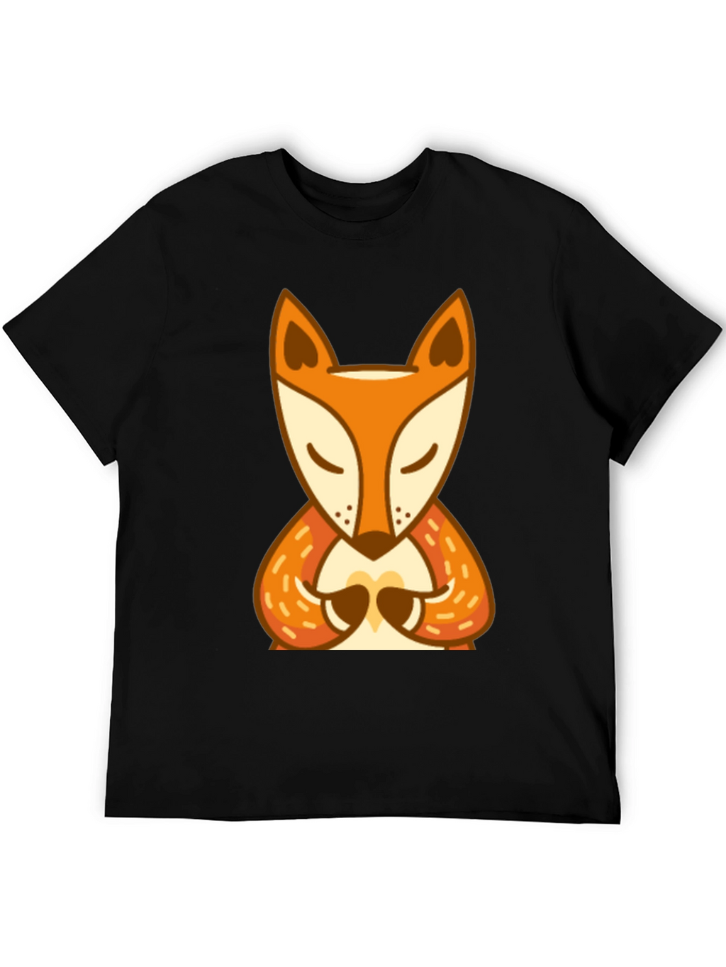 Zen Fox Graphic Tee - Meditating Animal Design