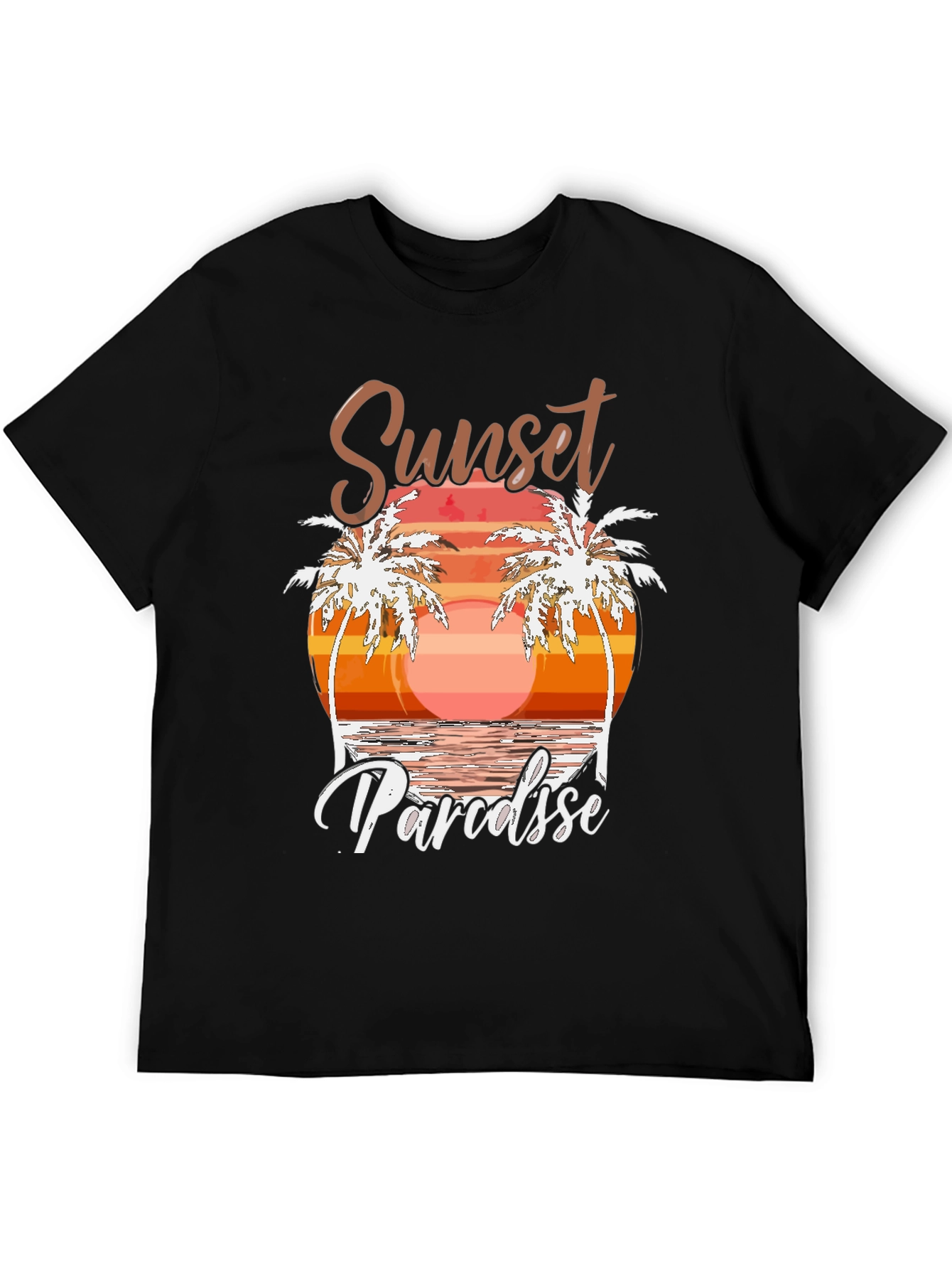 Sunset Paradise Graphic Tee - Beach Vibes