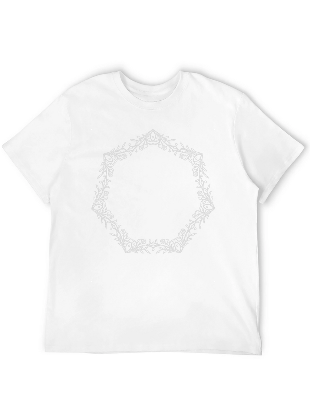 Floral Wreath Graphic T-Shirt