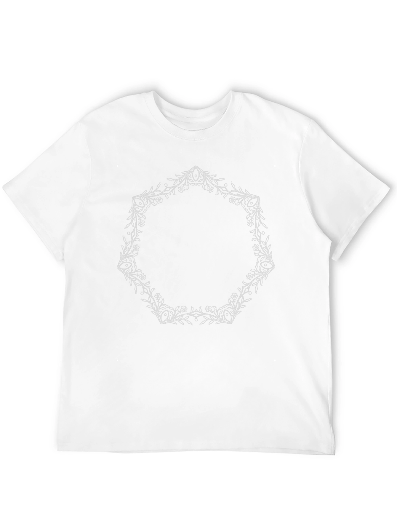 Floral Wreath Graphic T-Shirt