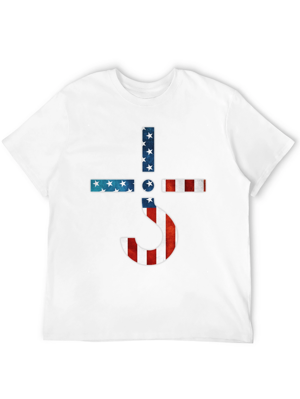 American Flag Ghost Band Logo T-Shirt