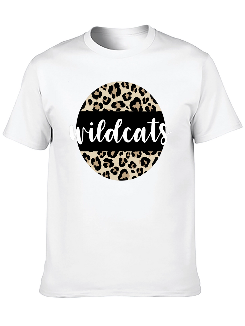 Wildcats Leopard Print Graphic T-Shirt