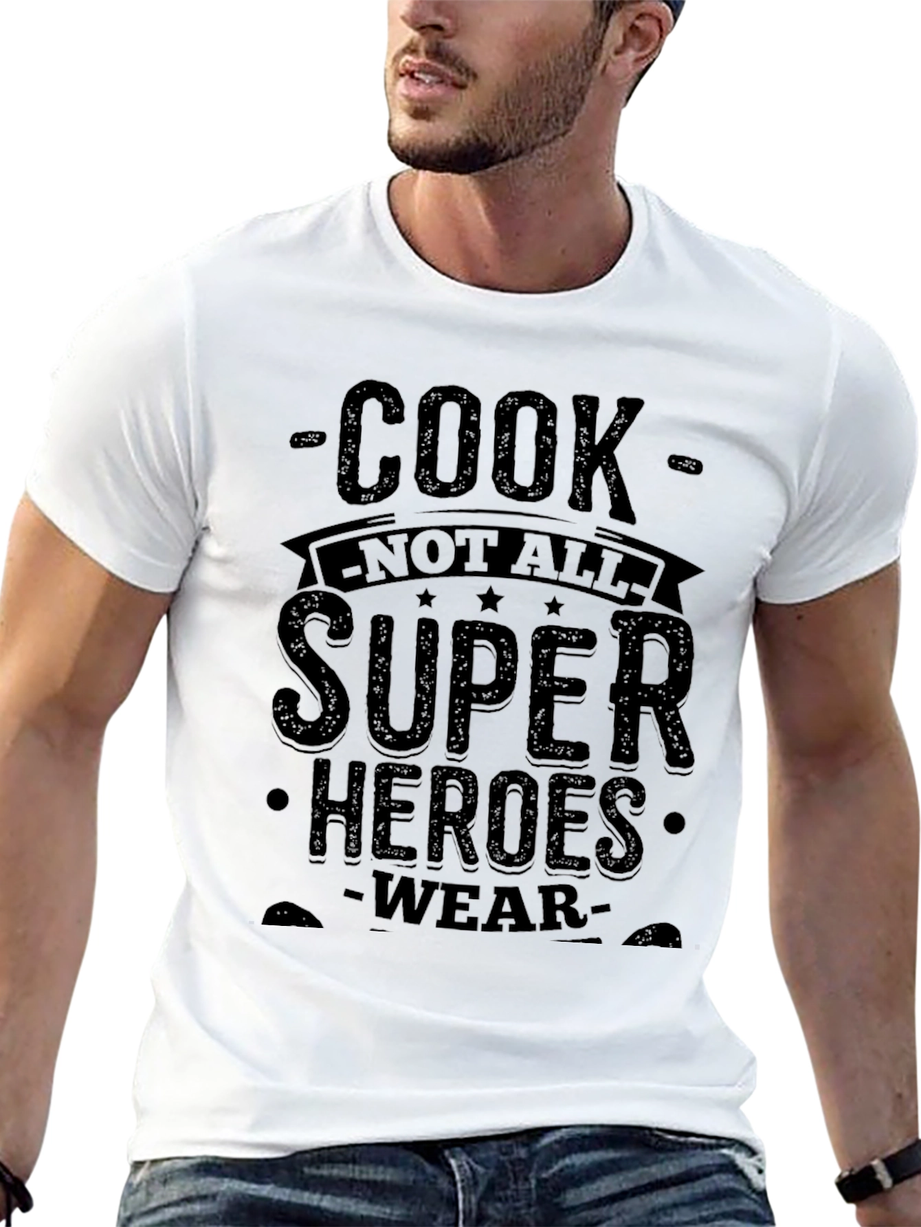 Cook Superheroes T-Shirt - Black Graphic Tee