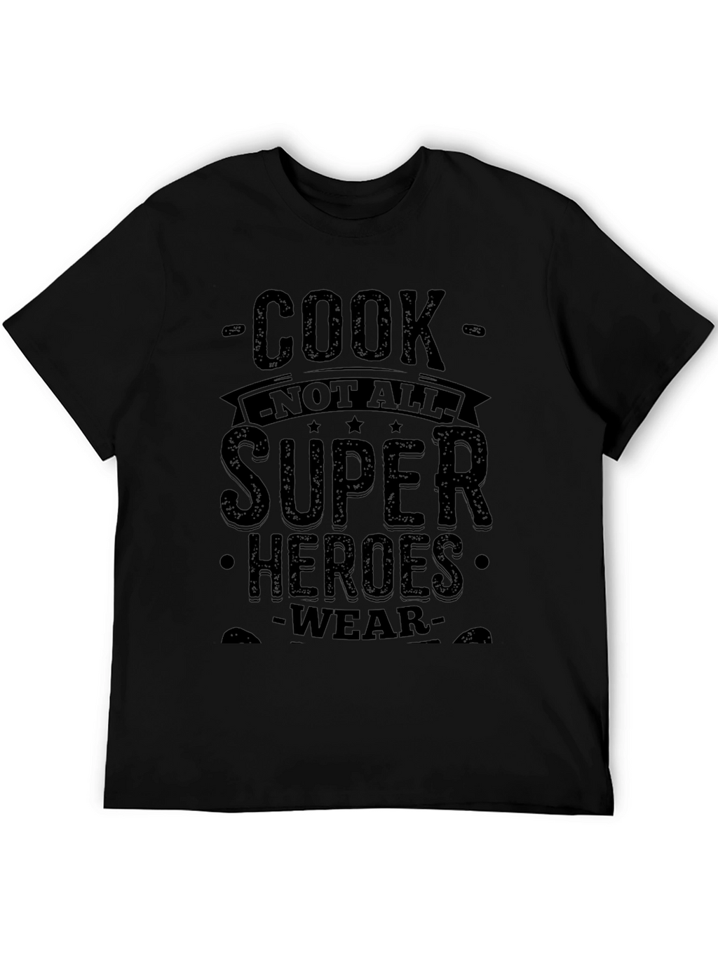 Cook Superheroes T-Shirt - Black Graphic Tee