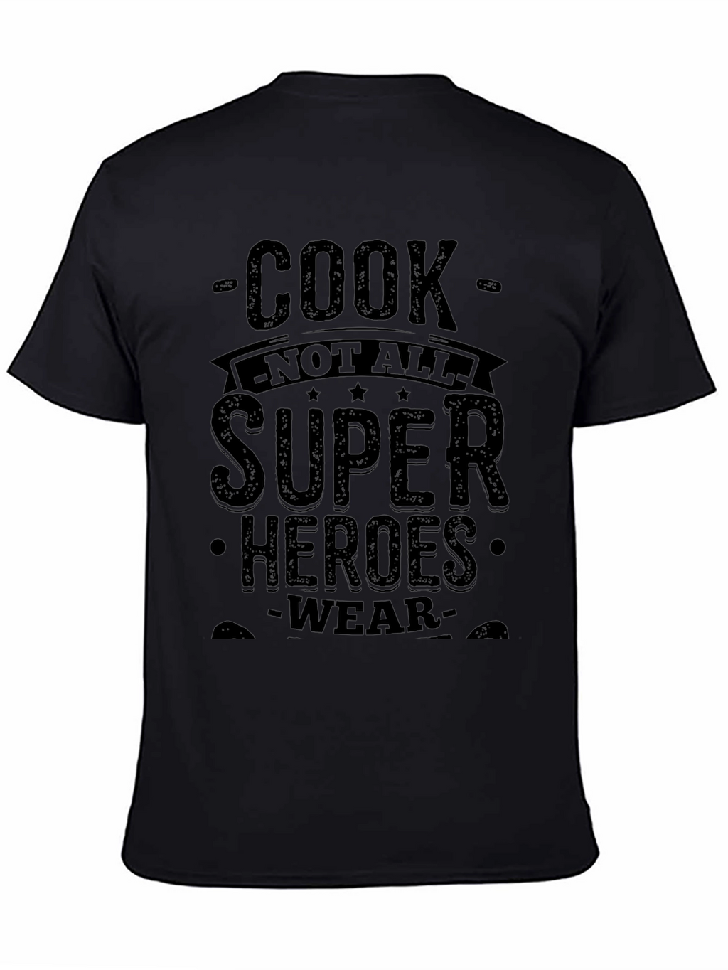 Cook Superheroes T-Shirt - Black Graphic Tee