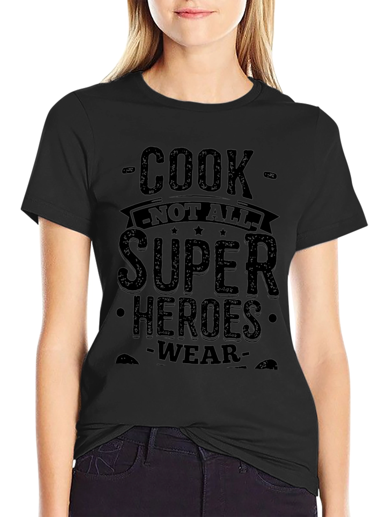Cook Superheroes T-Shirt - Black Graphic Tee