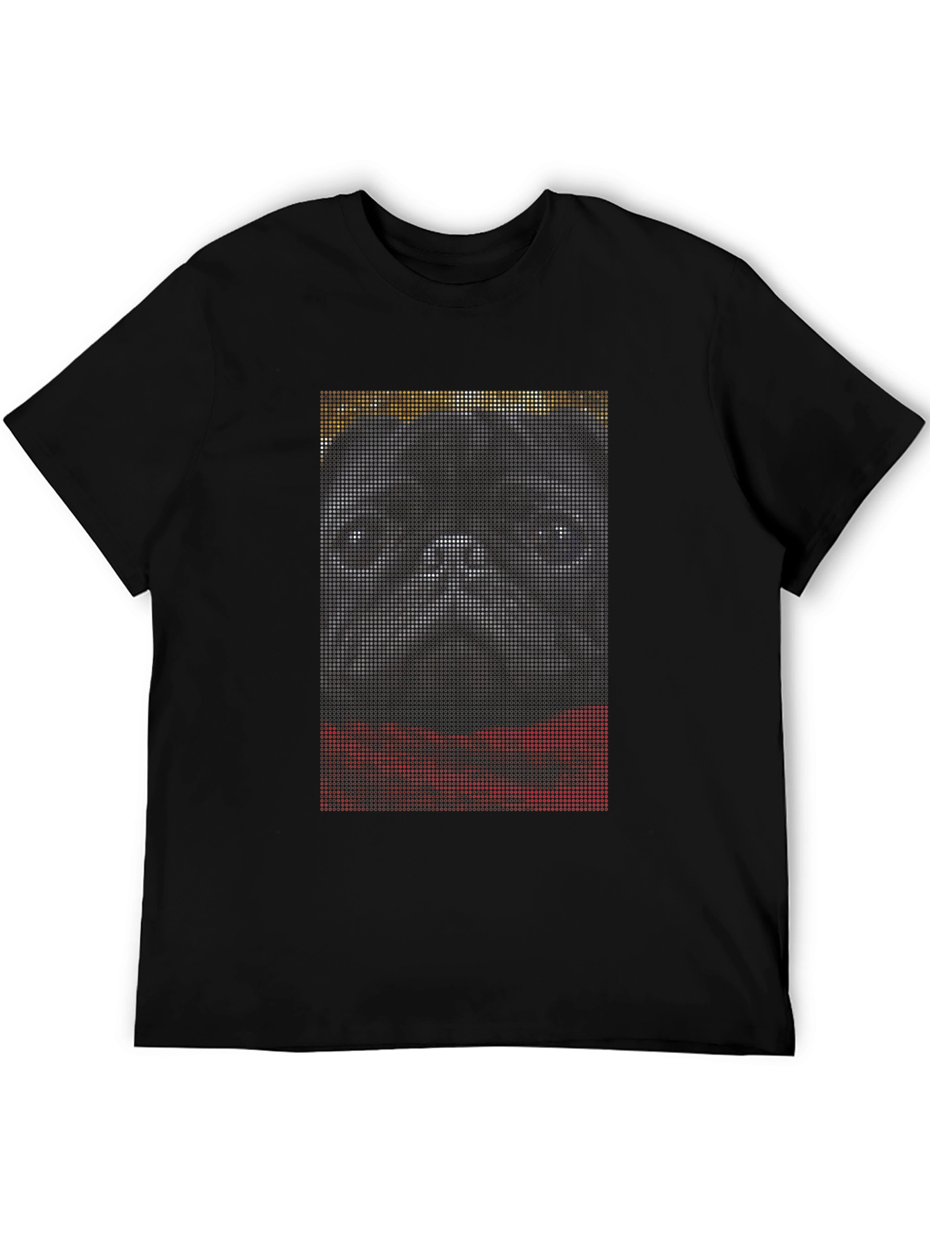 Pug Graphic Tee - Unique Dot Art Design