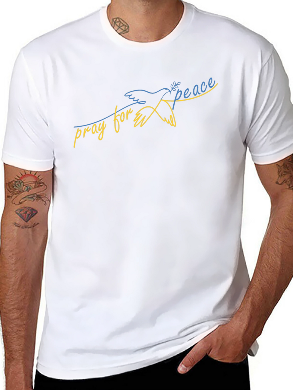 Pray for Peace Ukraine Dove T-Shirt