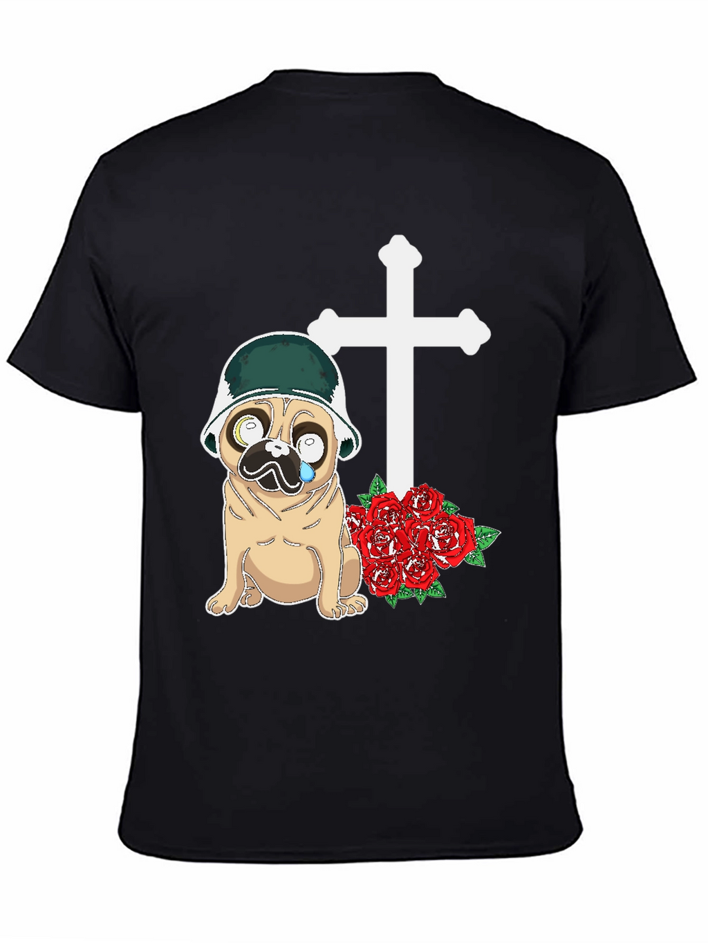 Pug Soldier Memorial T-Shirt