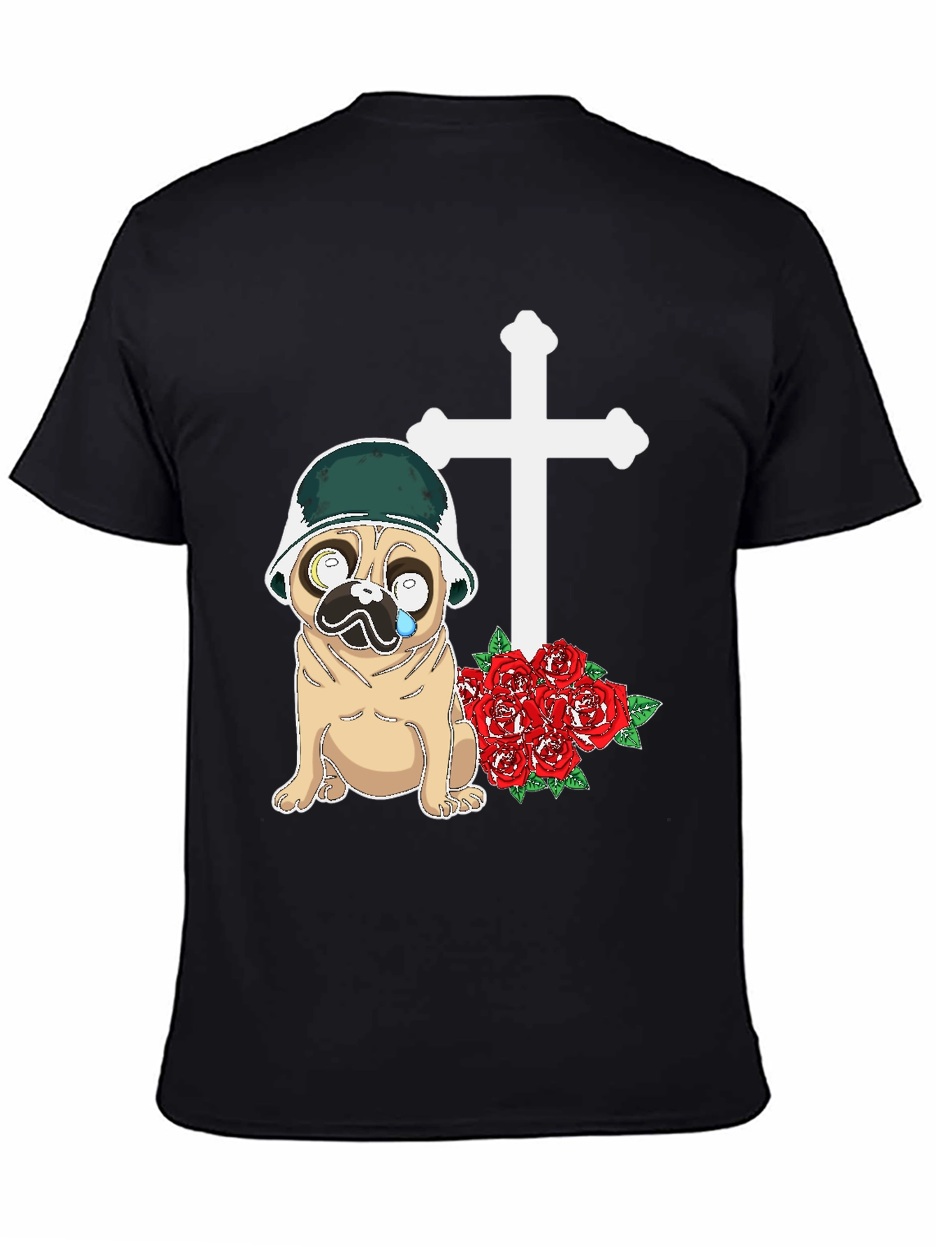 Pug Soldier Memorial T-Shirt