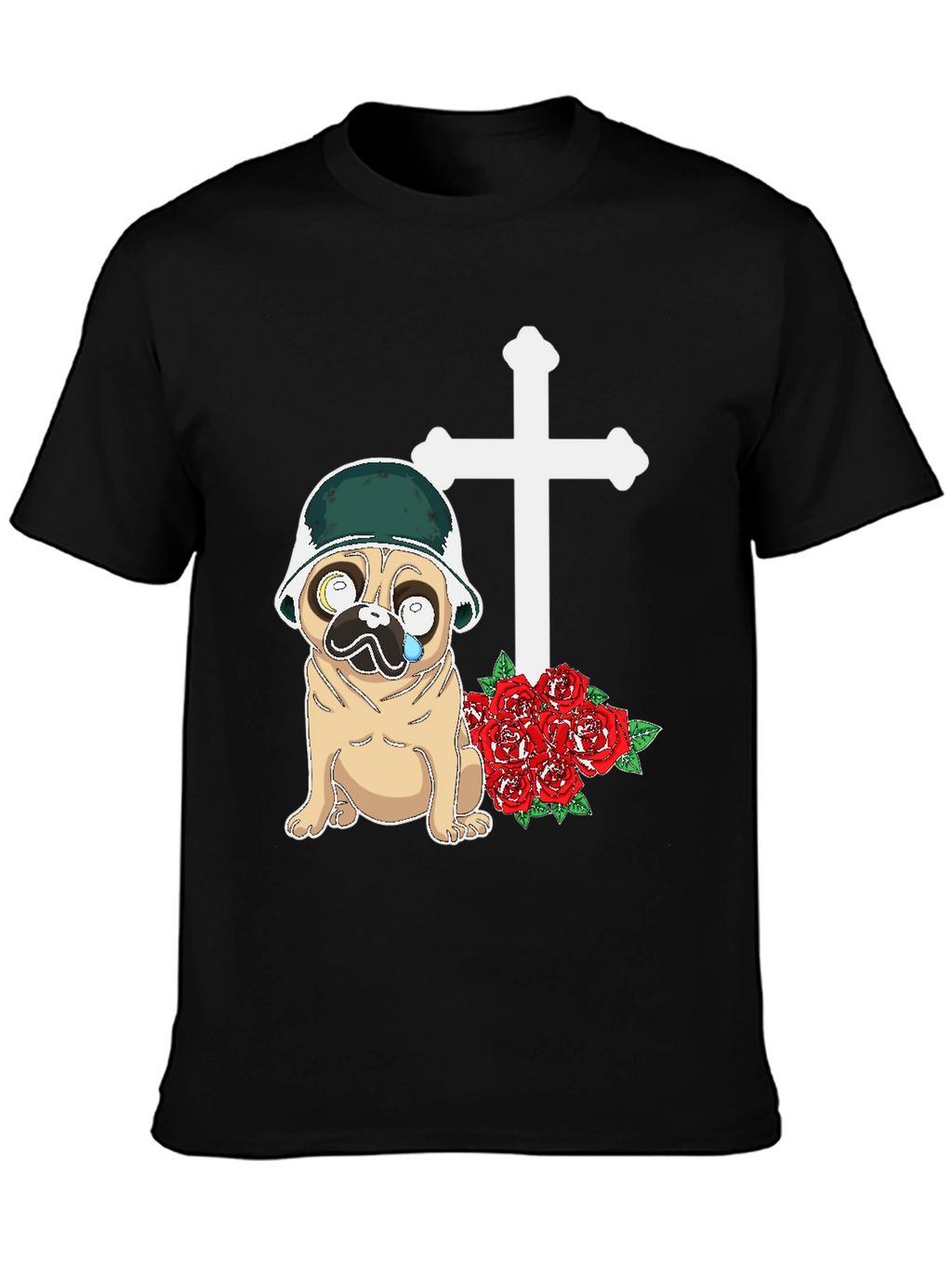 Pug Soldier Memorial T-Shirt