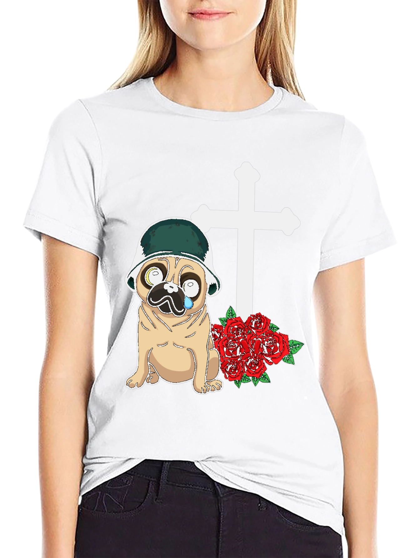 Pug Soldier Memorial T-Shirt