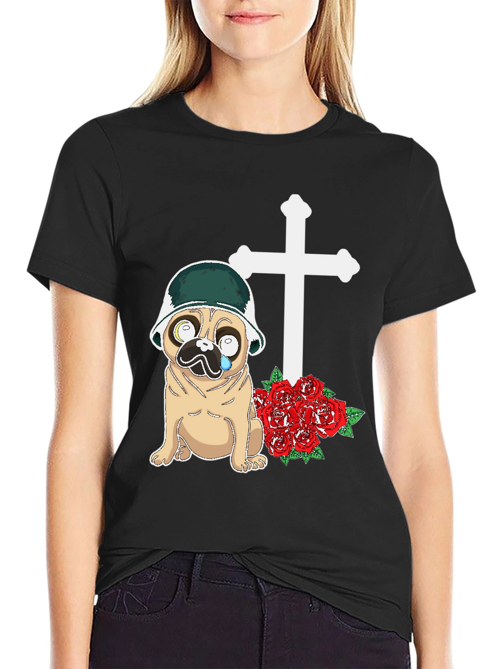 Pug Soldier Memorial T-Shirt