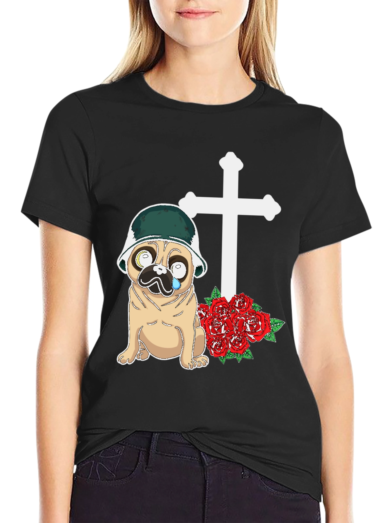 Pug Soldier Memorial T-Shirt