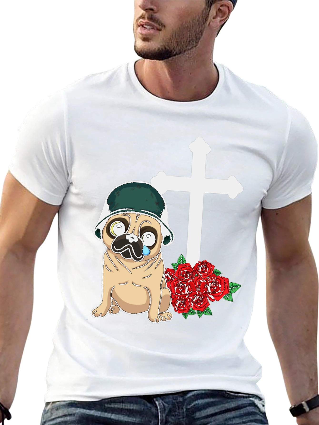 Pug Soldier Memorial T-Shirt