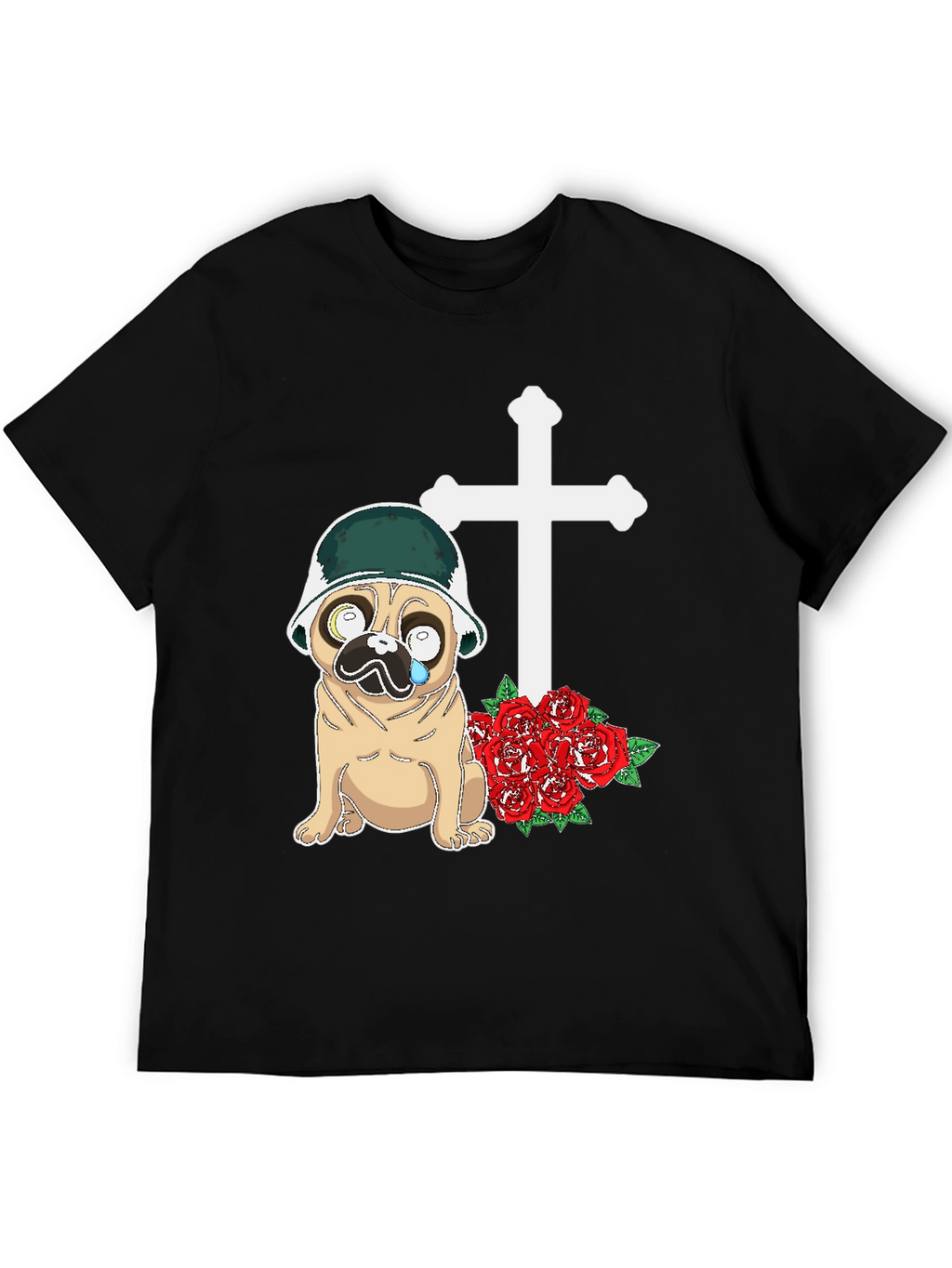 Pug Soldier Memorial T-Shirt