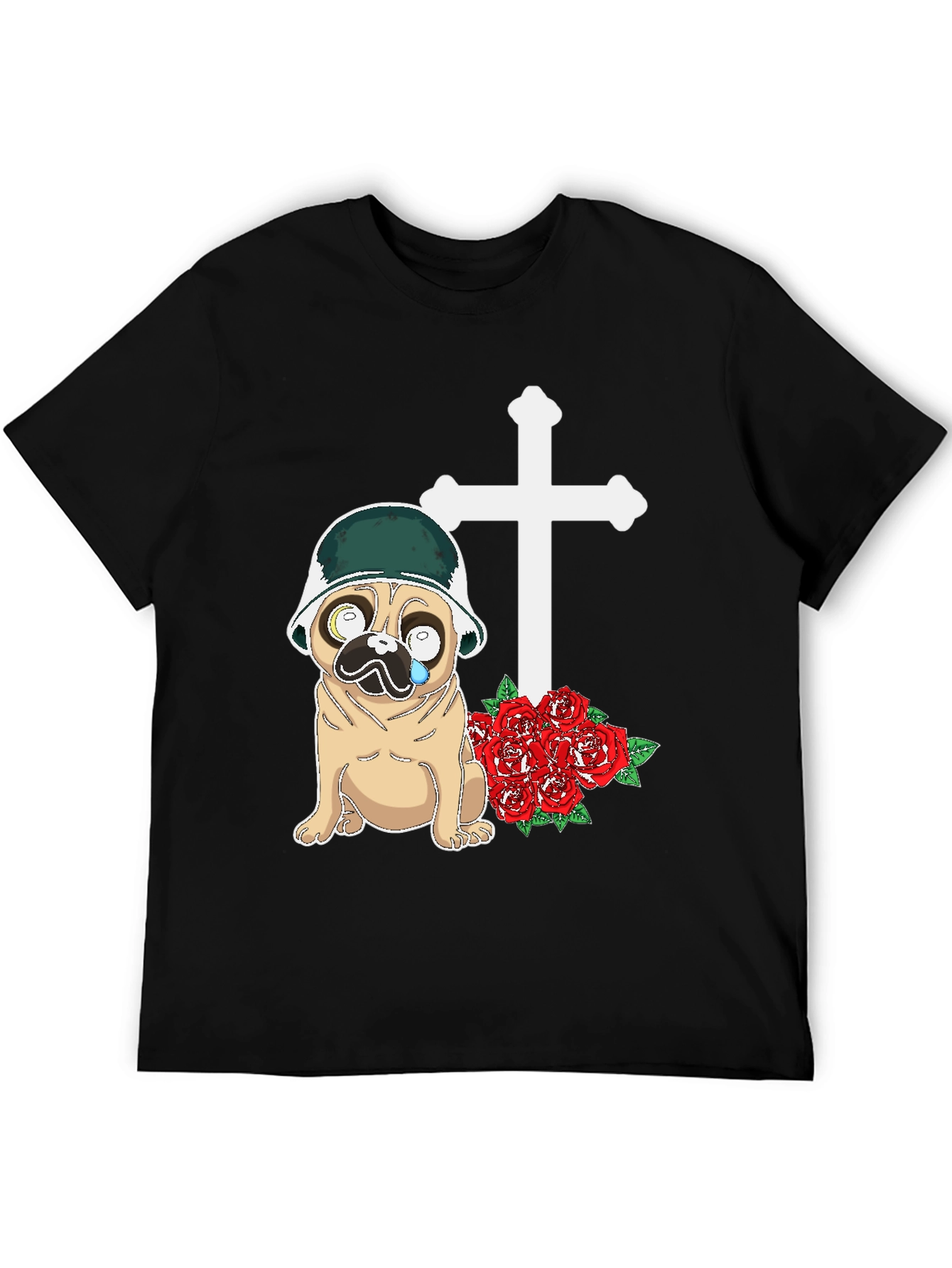 Pug Soldier Memorial T-Shirt