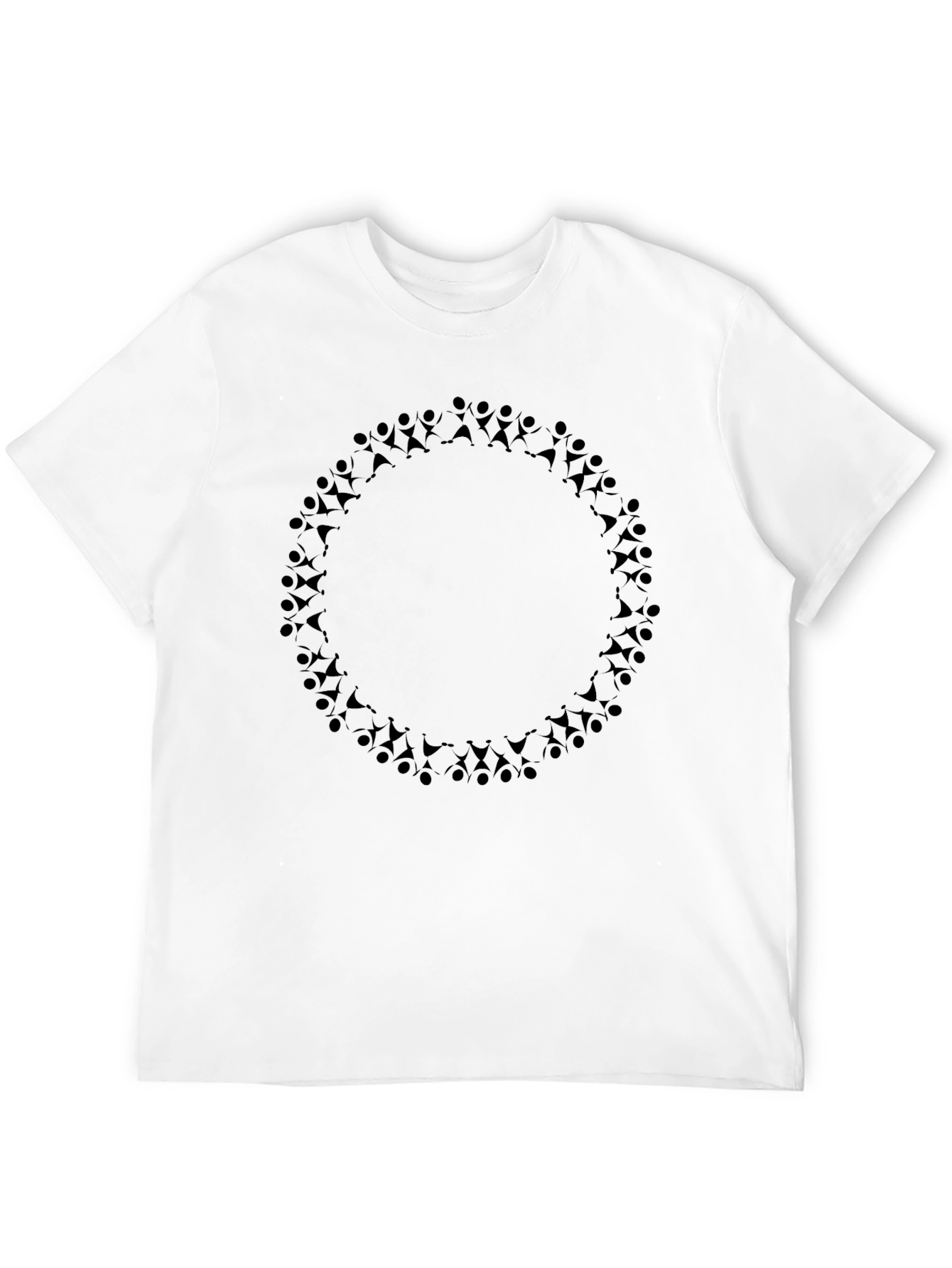 Circle of People Black Graphic Tee