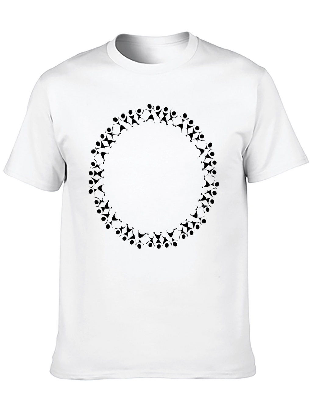 Circle of People Black Graphic Tee