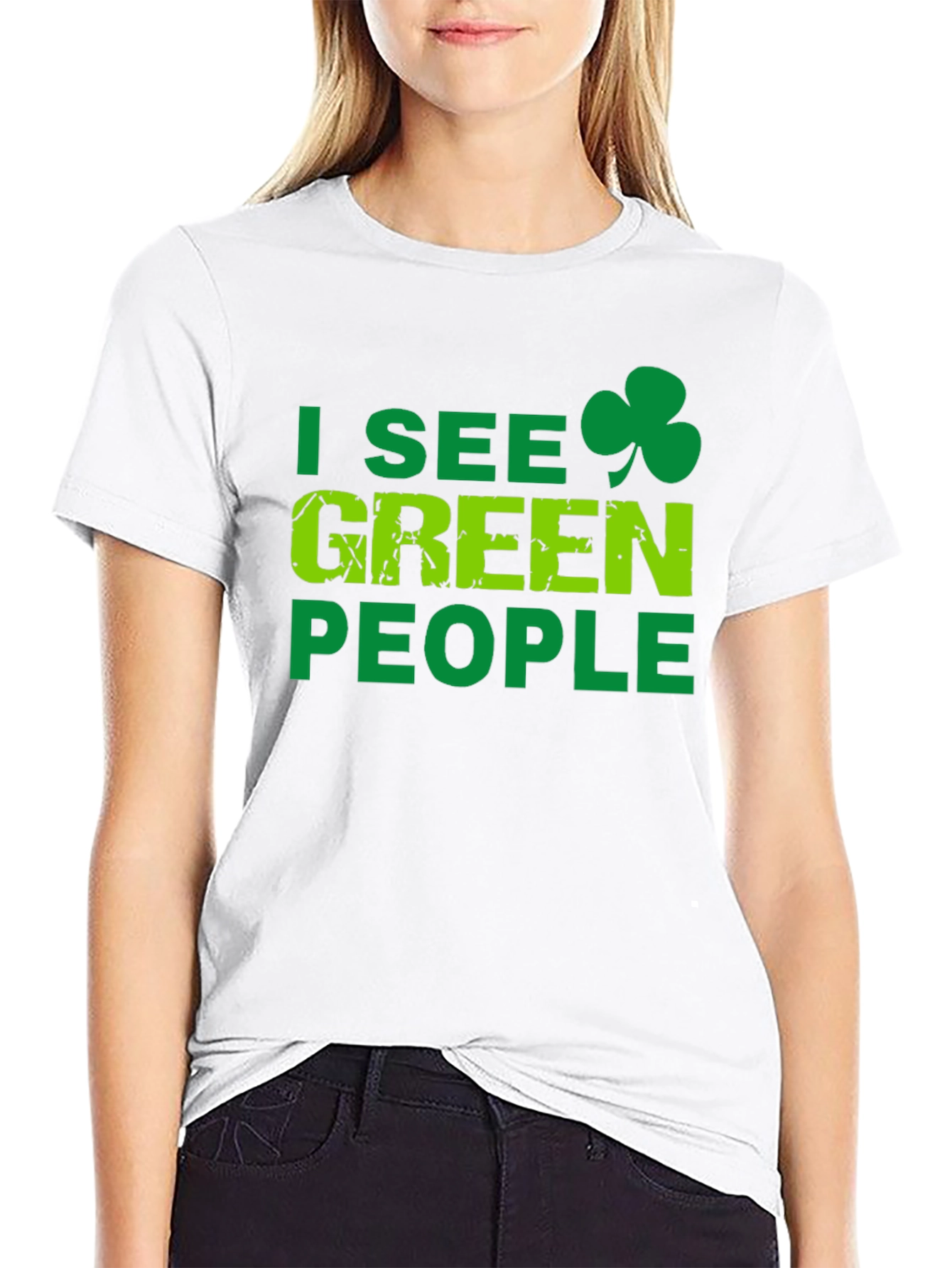 I See Green People Shamrock T-Shirt