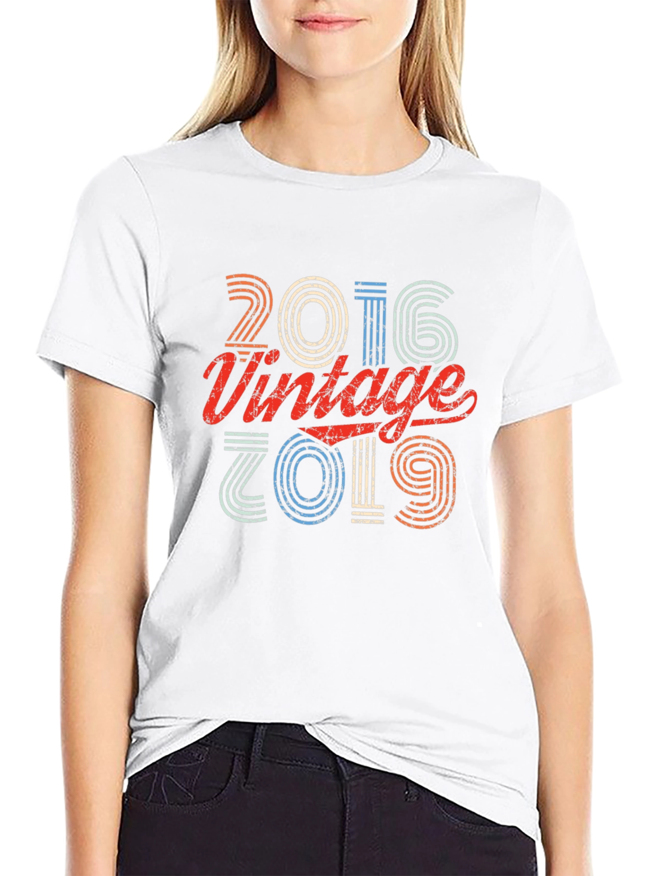 Vintage 2016-2019 Retro Graphic Tee