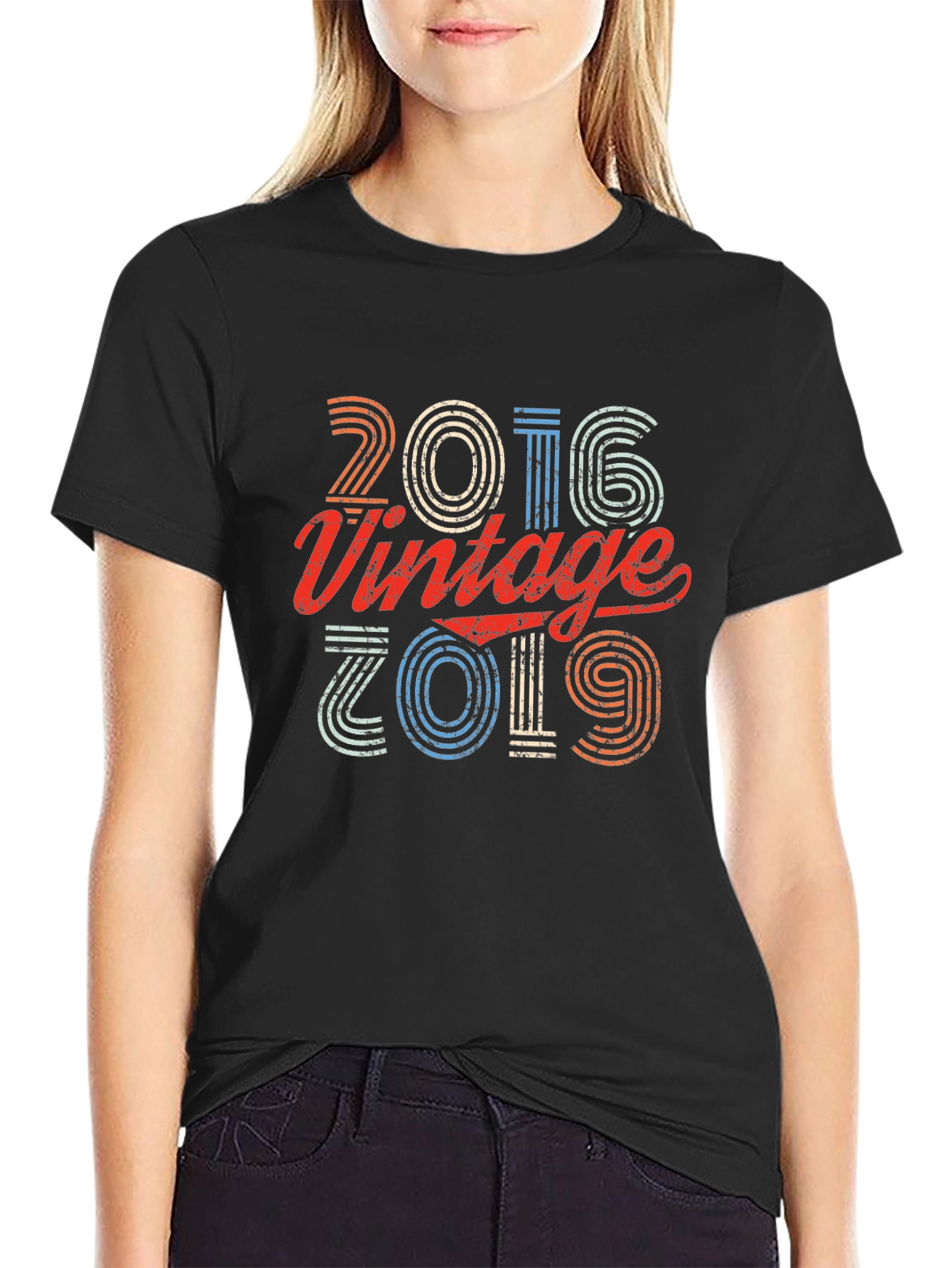 Vintage 2016-2019 Retro Graphic Tee