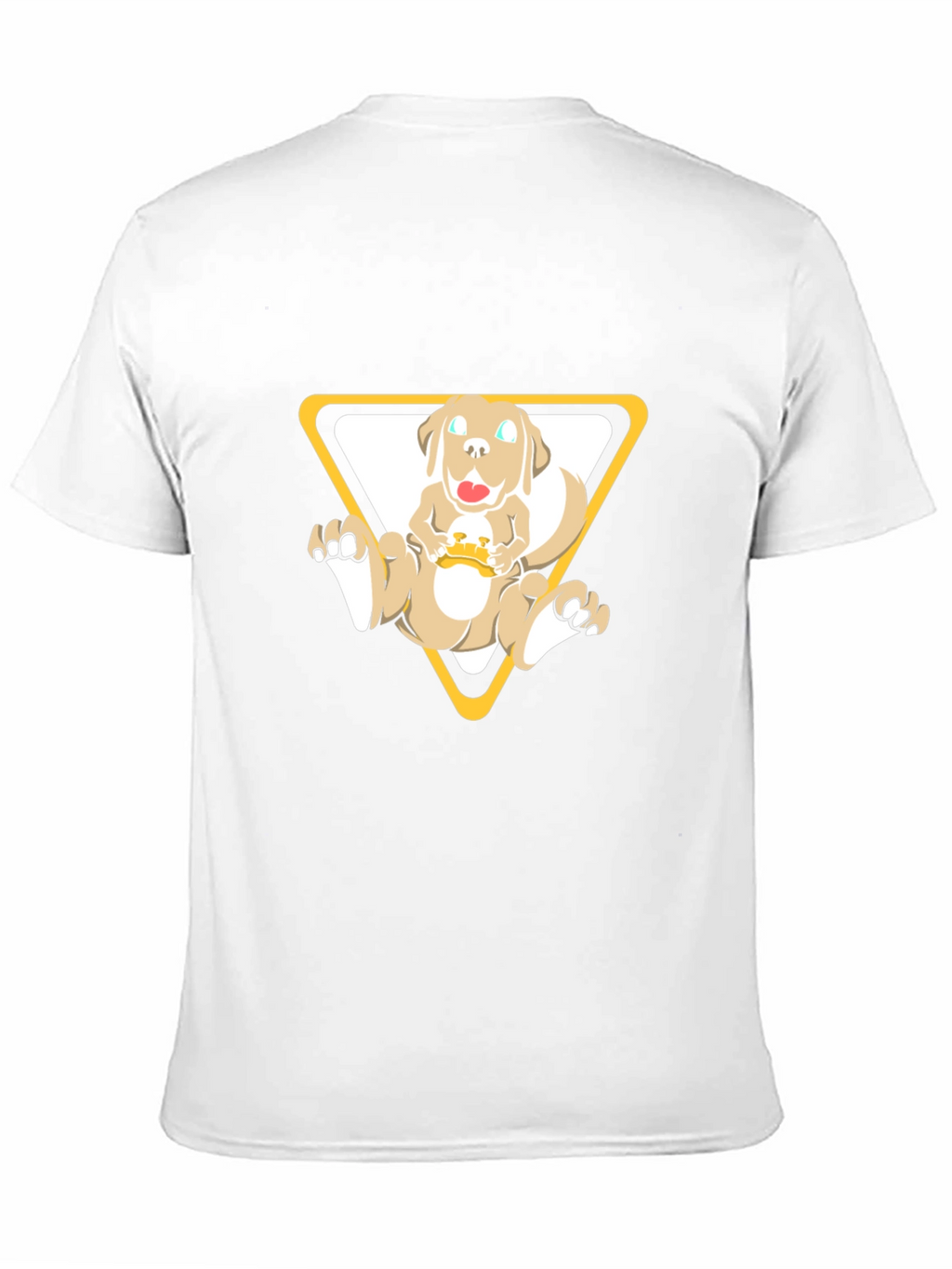 Dog in Triangle Graphic Tee - Black