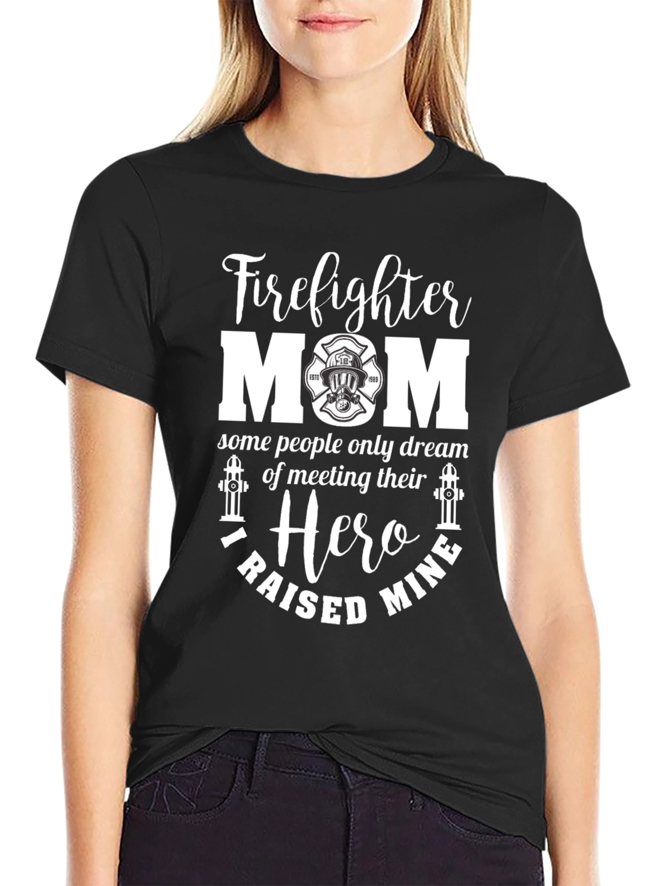Firefighter Mom T-Shirt - Hero Raising Tee