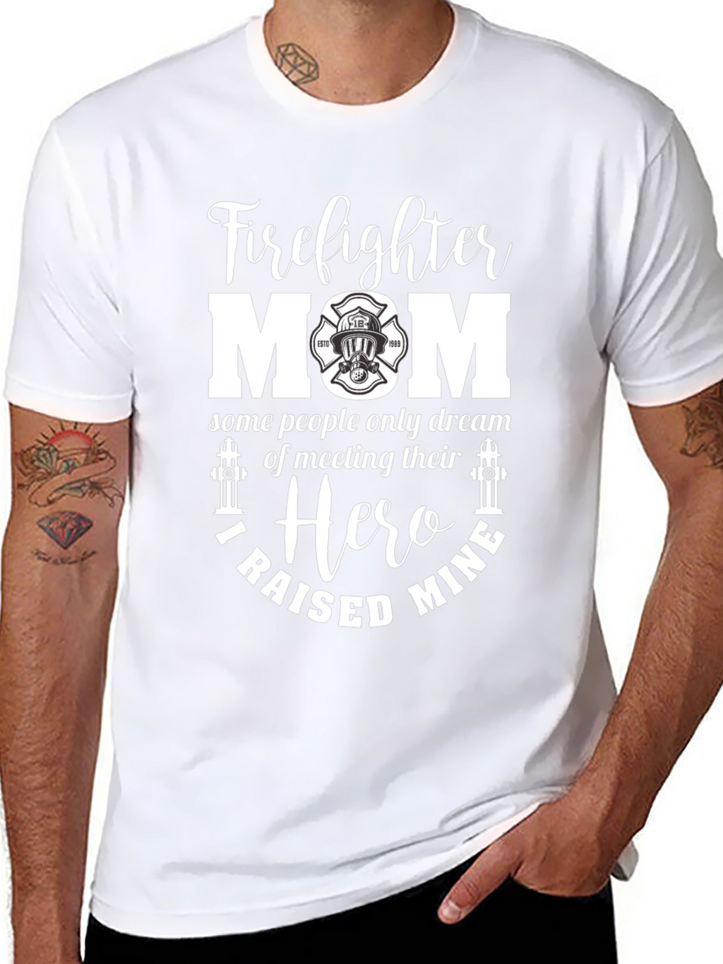 Firefighter Mom T-Shirt - Hero Raising Tee