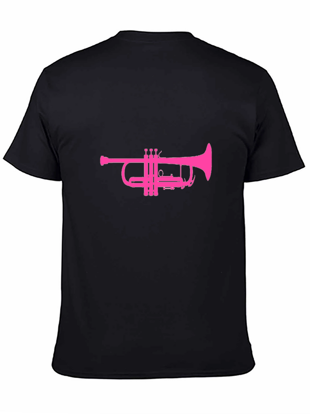 Trumpet Graphic T-Shirt - Black Cotton Tee