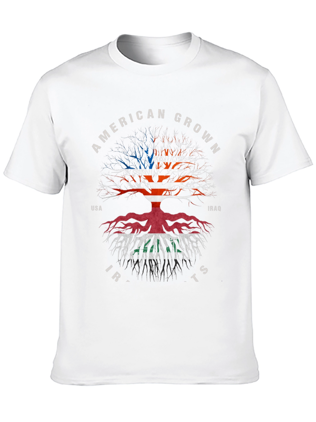 American Grown Iraqi Roots Black T-Shirt