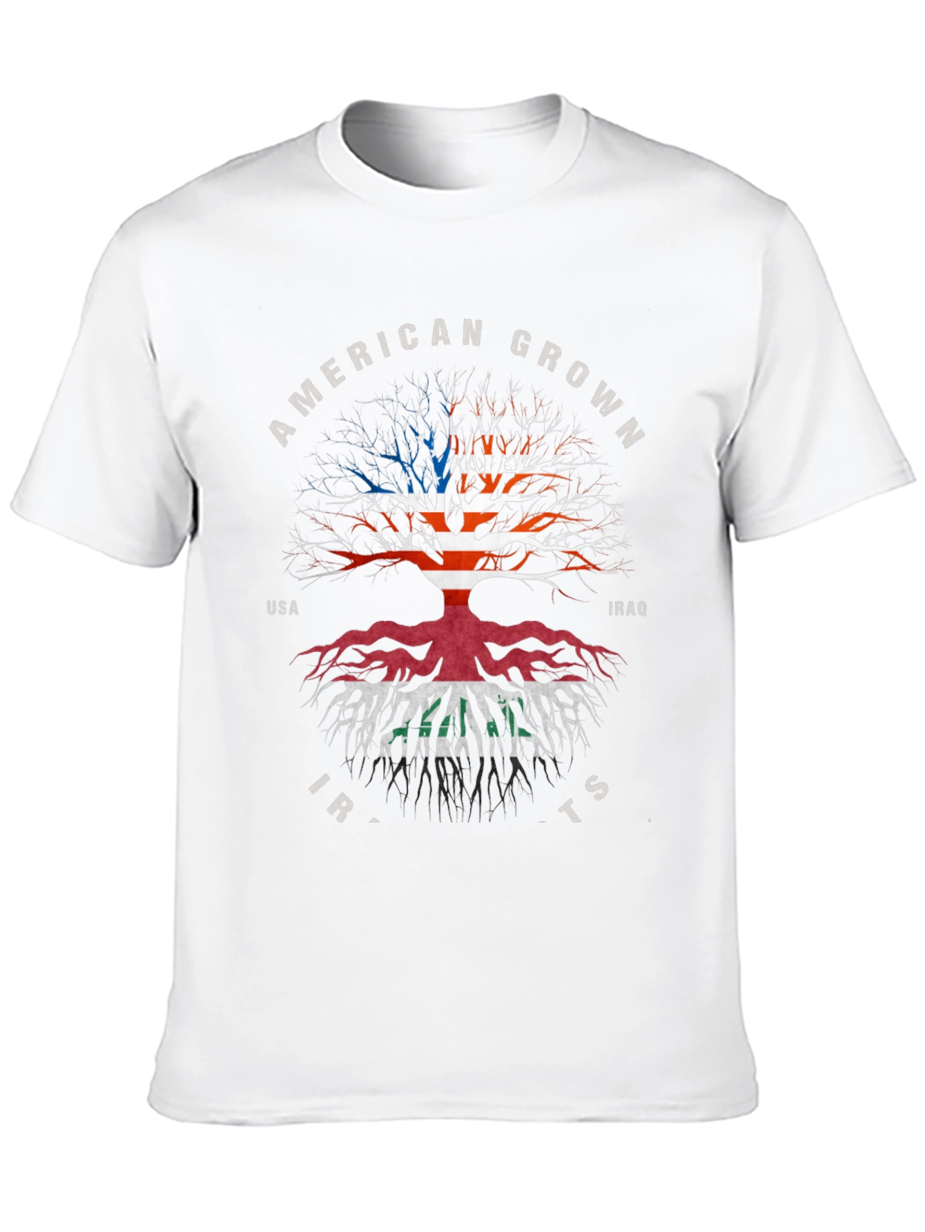 American Grown Iraqi Roots Black T-Shirt