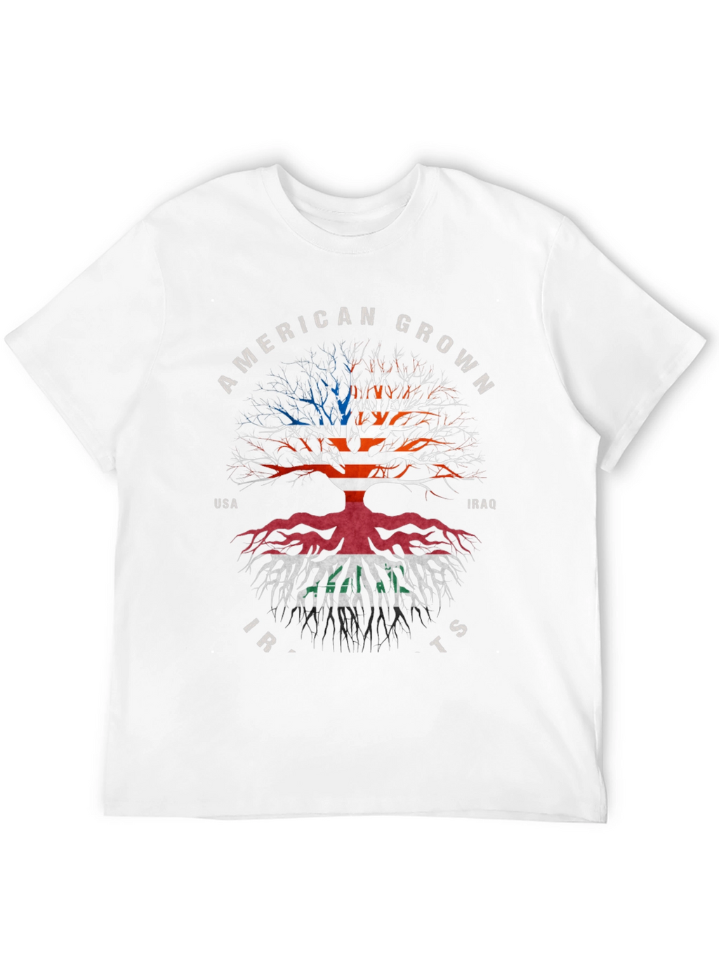 American Grown Iraqi Roots Black T-Shirt