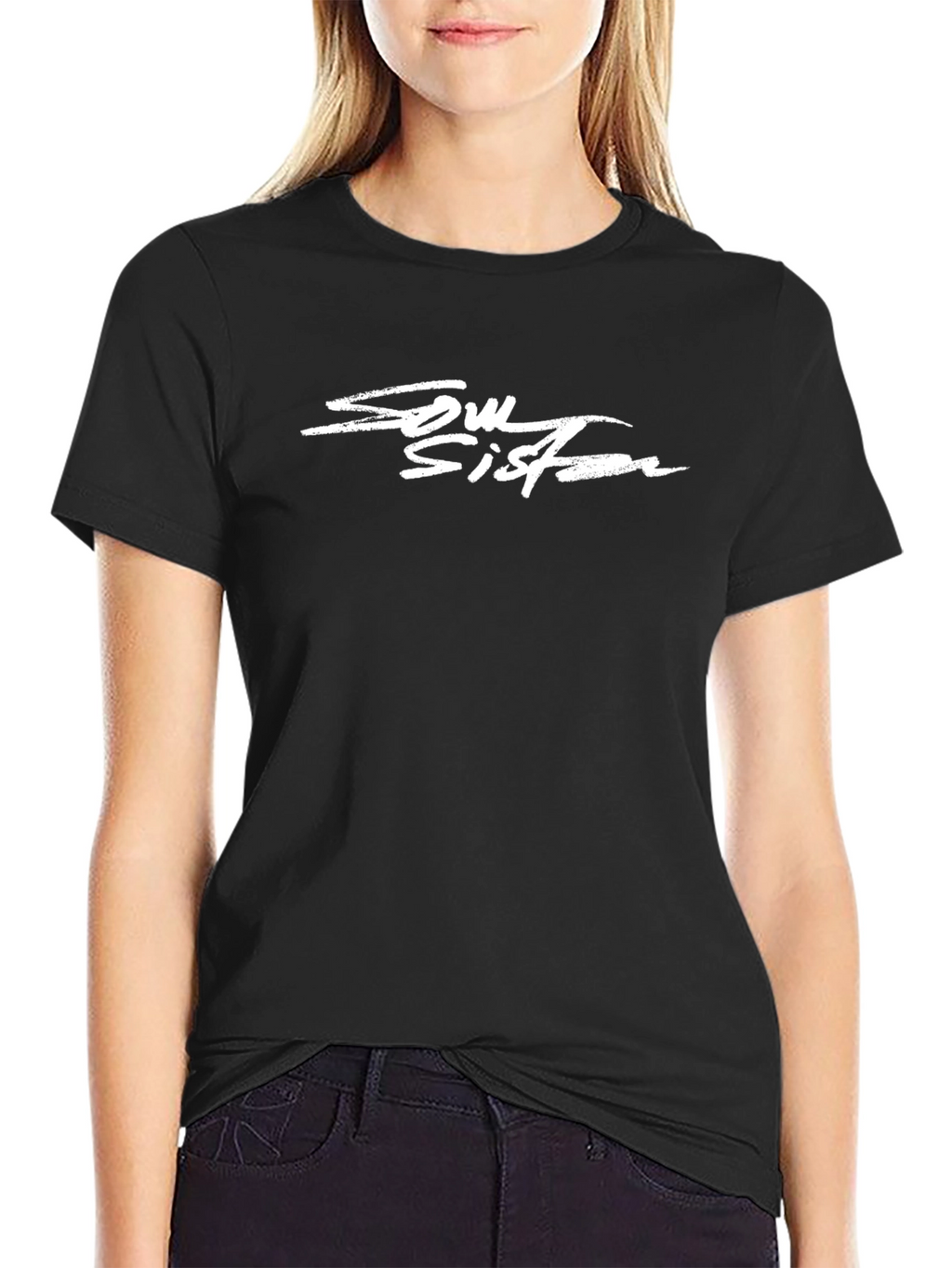 Soul Sister Graphic Black Tee - Premium Soft Style